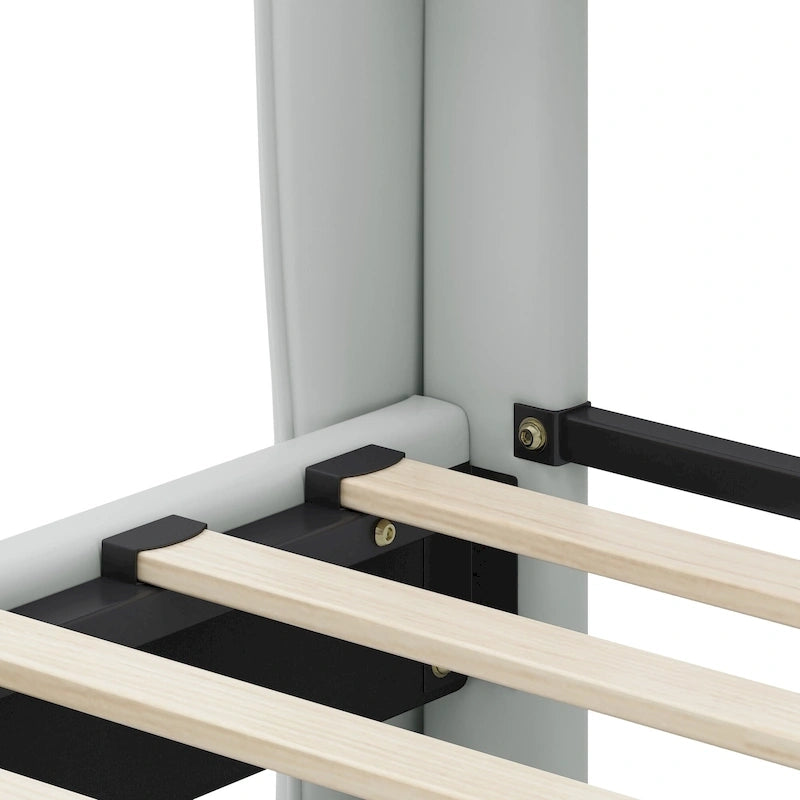 Lit moderne en similicuir par