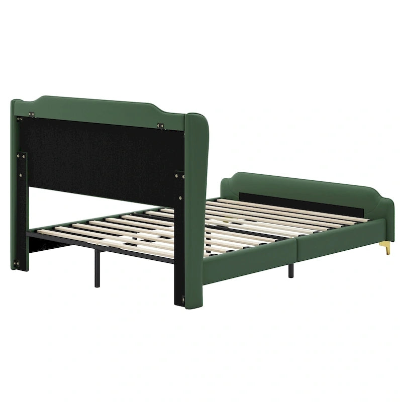 Lit moderne en similicuir par