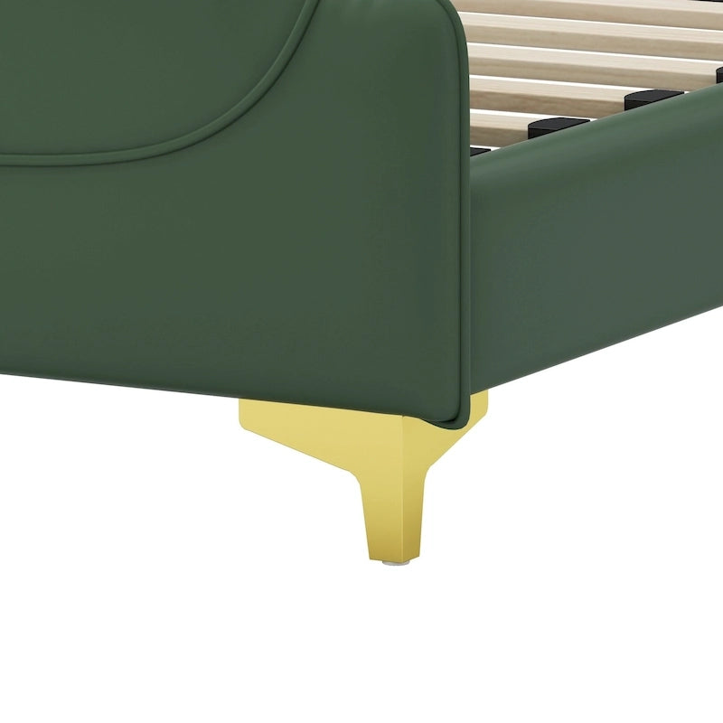 Lit moderne en similicuir par