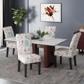 Chaises de salle à manger capitonnées à motifs (Lot de 4) par