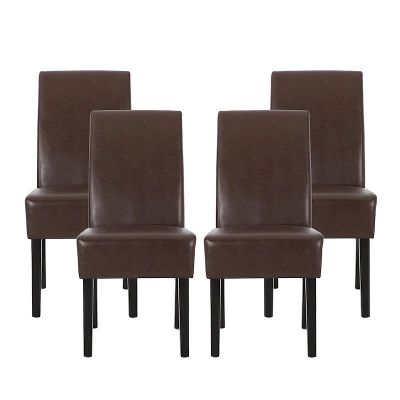 Chaises de salle à manger capitonnées à motifs (Lot de 4) par