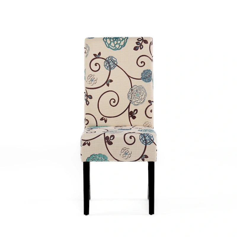 Chaises de salle à manger capitonnées à motifs (Lot de 4) par