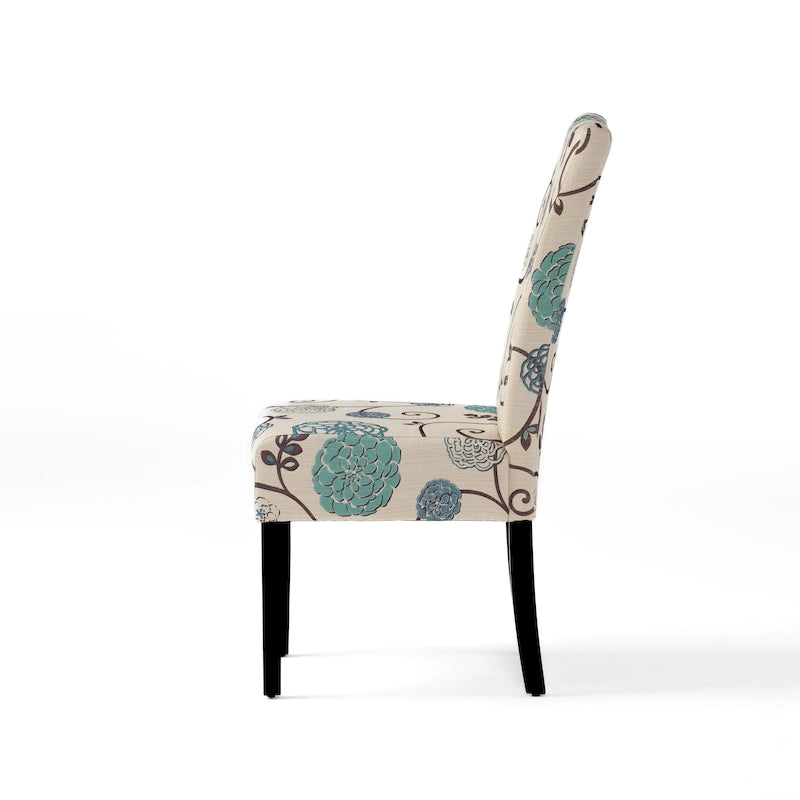 Chaises de salle à manger capitonnées à motifs (Lot de 4) par