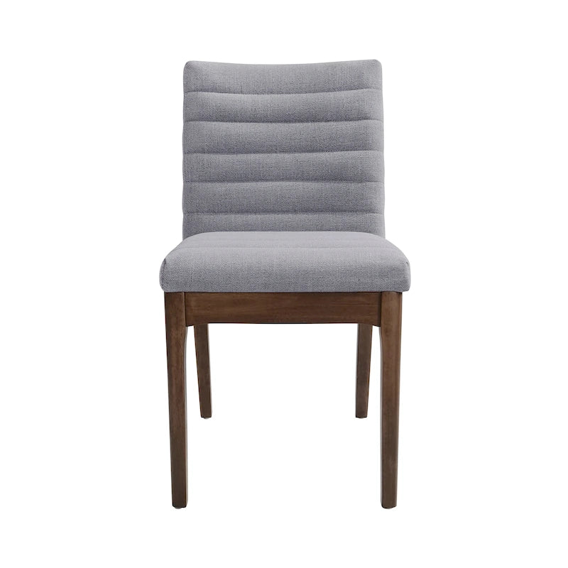 Chaises de salle à manger tapissées avec coutures verticales (lot de 6) par