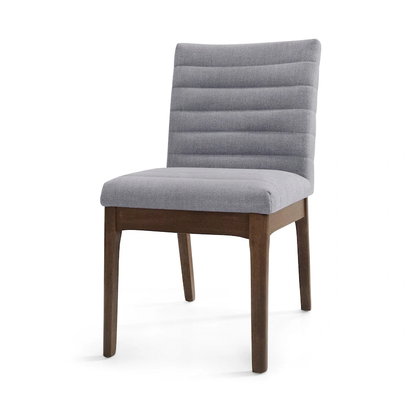 Chaises de salle à manger tapissées avec coutures verticales (lot de 6) par