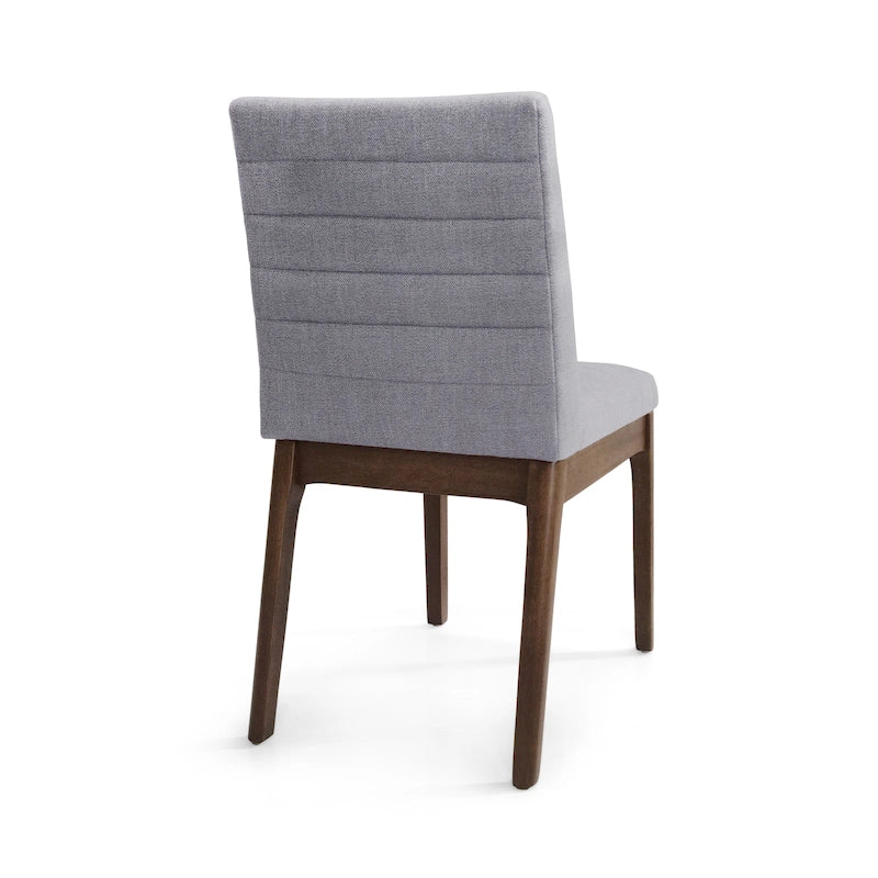 Chaises de salle à manger tapissées avec coutures verticales (lot de 6) par
