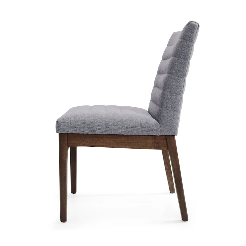 Chaises de salle à manger tapissées avec coutures verticales (lot de 6) par