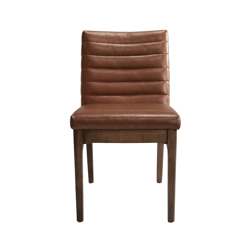 Chaises de salle à manger tapissées avec coutures verticales (lot de 6) par