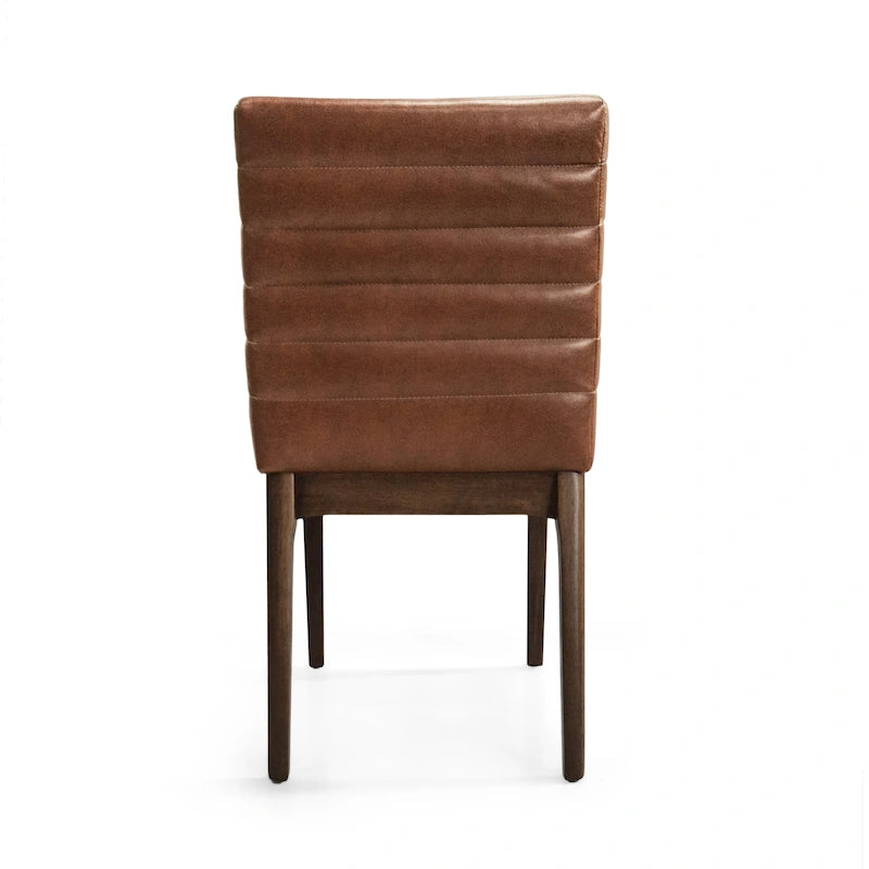 Chaises de salle à manger tapissées avec coutures verticales (lot de 6) par