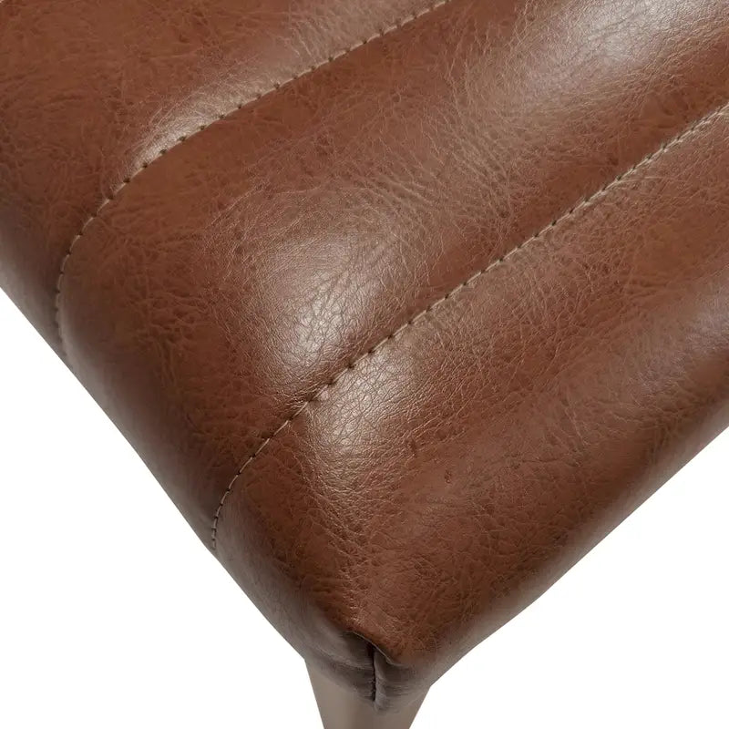 Chaises de salle à manger tapissées avec coutures verticales (lot de 6) par
