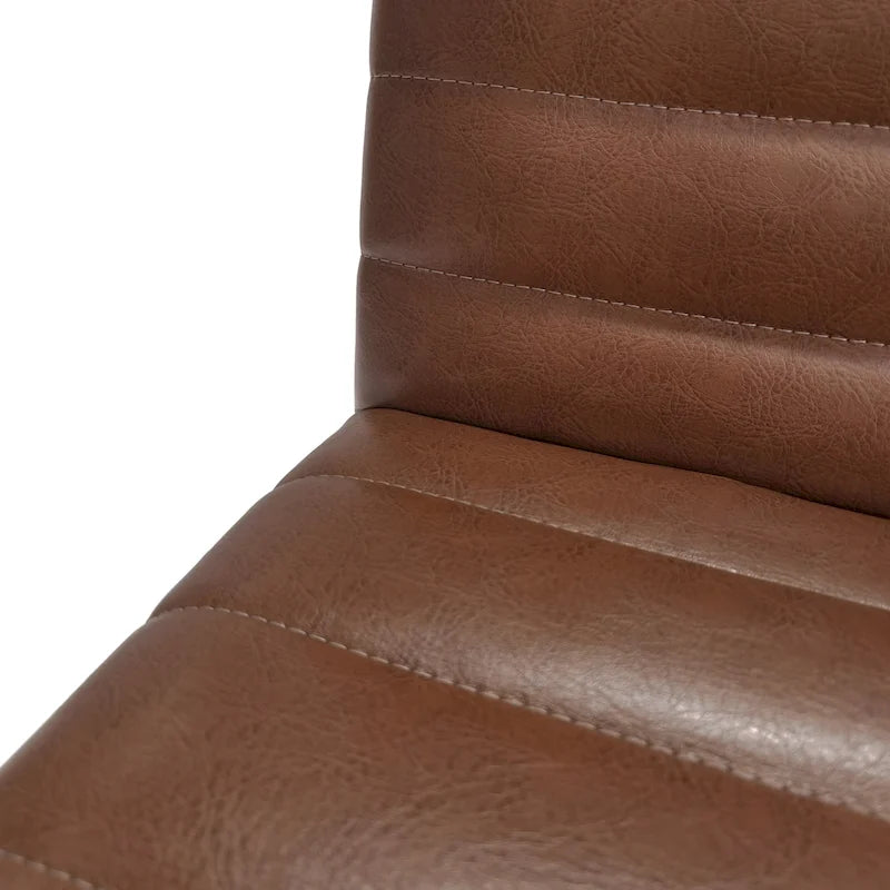 Chaises de salle à manger tapissées avec coutures verticales (lot de 6) par