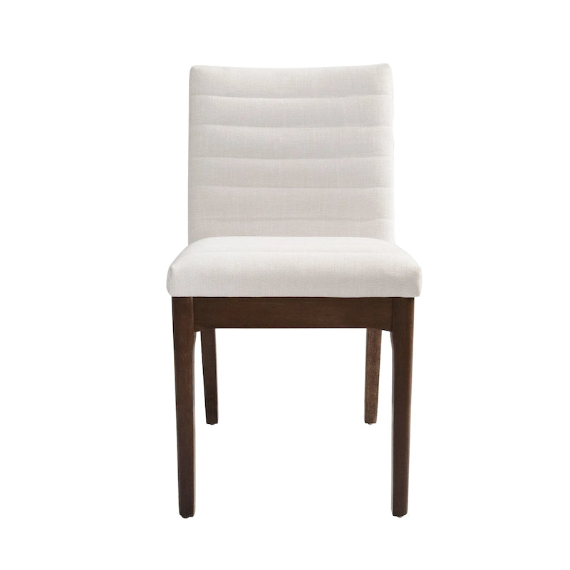 Chaises de salle à manger tapissées avec coutures verticales (lot de 6) par