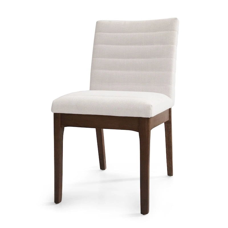 Chaises de salle à manger tapissées avec coutures verticales (lot de 6) par
