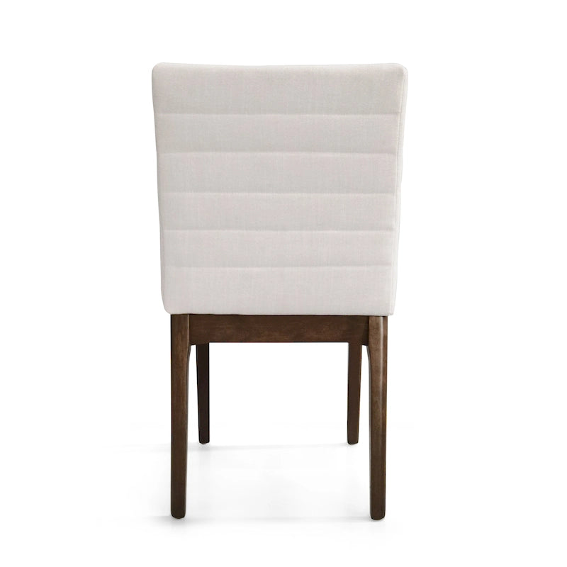 Chaises de salle à manger tapissées avec coutures verticales (lot de 6) par
