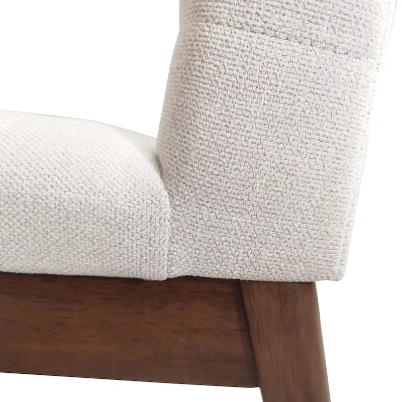 Chaises de salle à manger tapissées avec coutures verticales (lot de 6) par