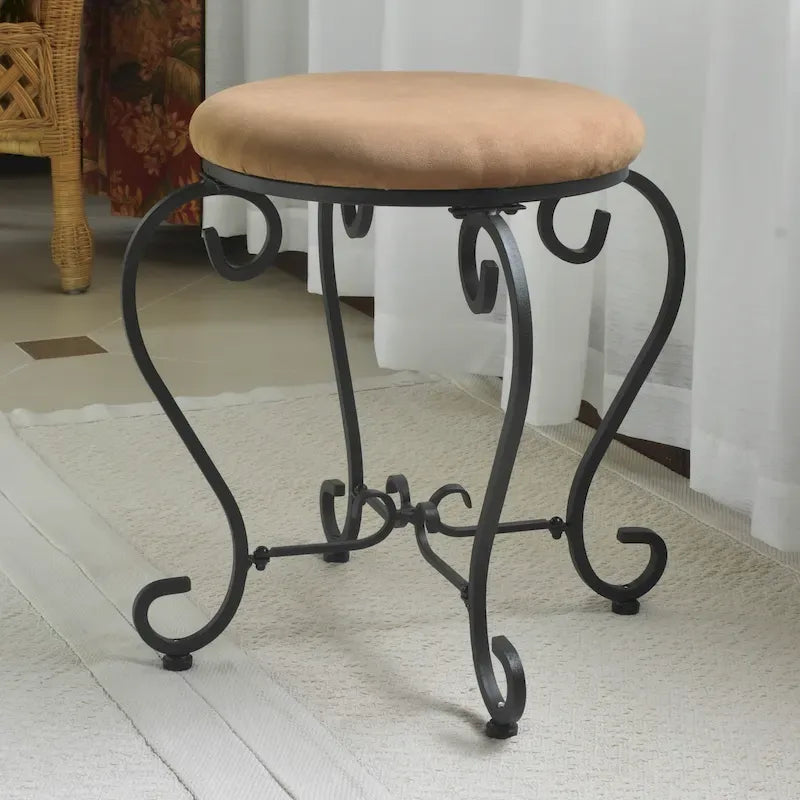 Tabouret de coiffeuse avec coussin