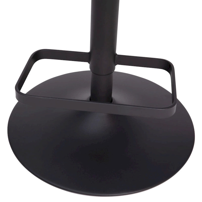 Tabouret de bar pivotant moderne réglable en hauteur avec repose-pieds