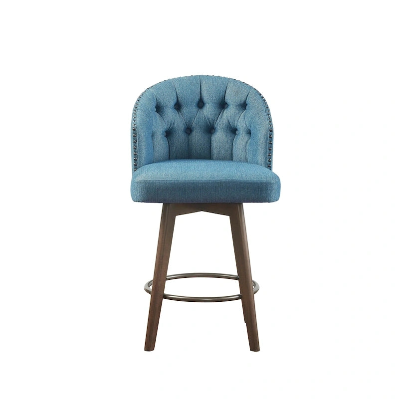 Tabouret de comptoir rembourré pivotant à 360 degrés 26 H
