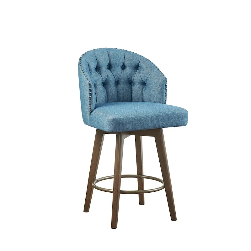 Tabouret de comptoir rembourré pivotant à 360 degrés 26 H