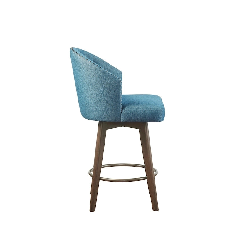 Tabouret de comptoir rembourré pivotant à 360 degrés 26 H