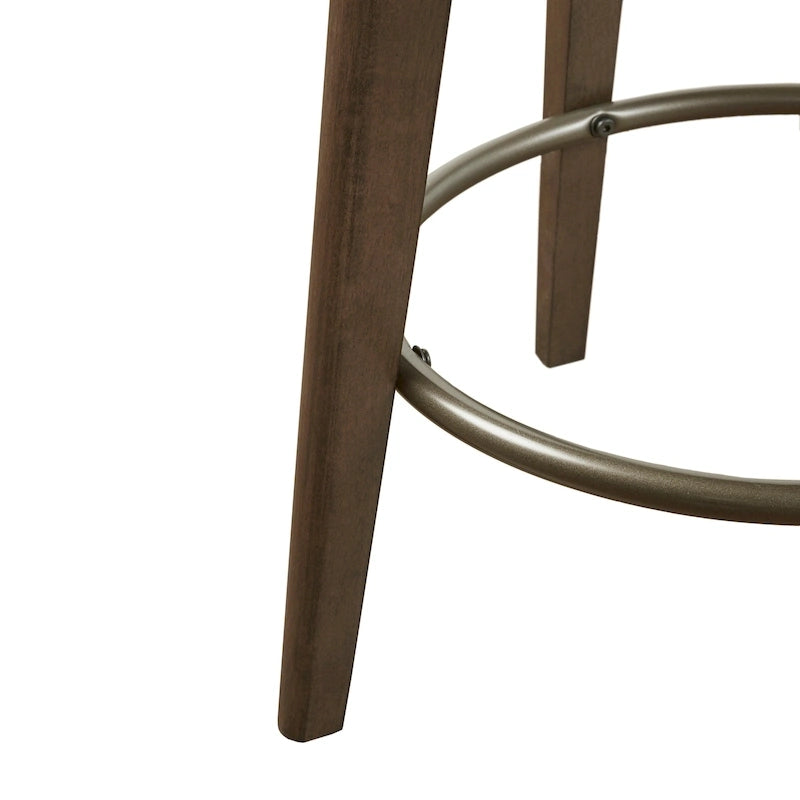 Tabouret de comptoir rembourré pivotant à 360 degrés 26 H