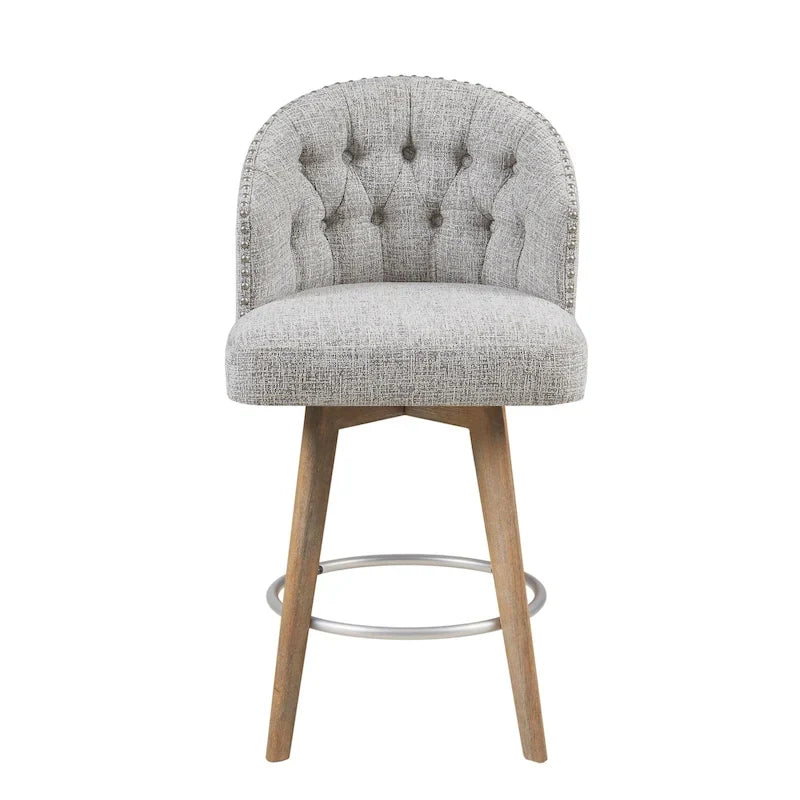 Tabouret de comptoir rembourré pivotant à 360 degrés 26 H