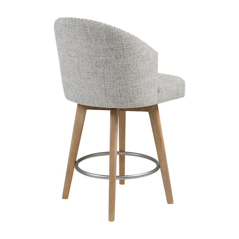 Tabouret de comptoir rembourré pivotant à 360 degrés 26 H
