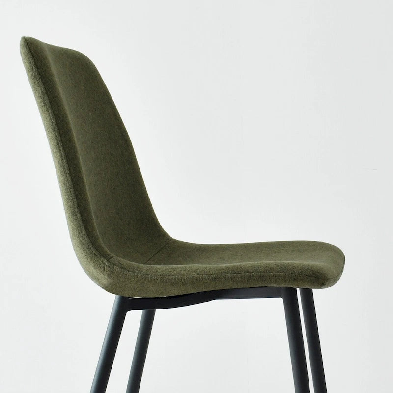 Chaises de salle à manger modernes en tissu (lot de 4) - 34x18x18