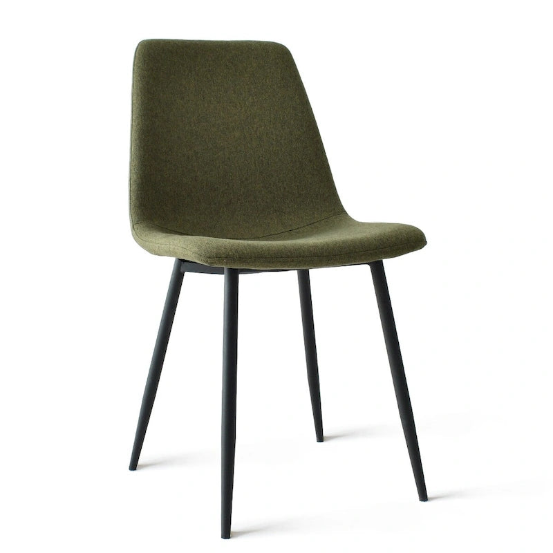 Chaises de salle à manger modernes en tissu (lot de 4) - 34x18x18