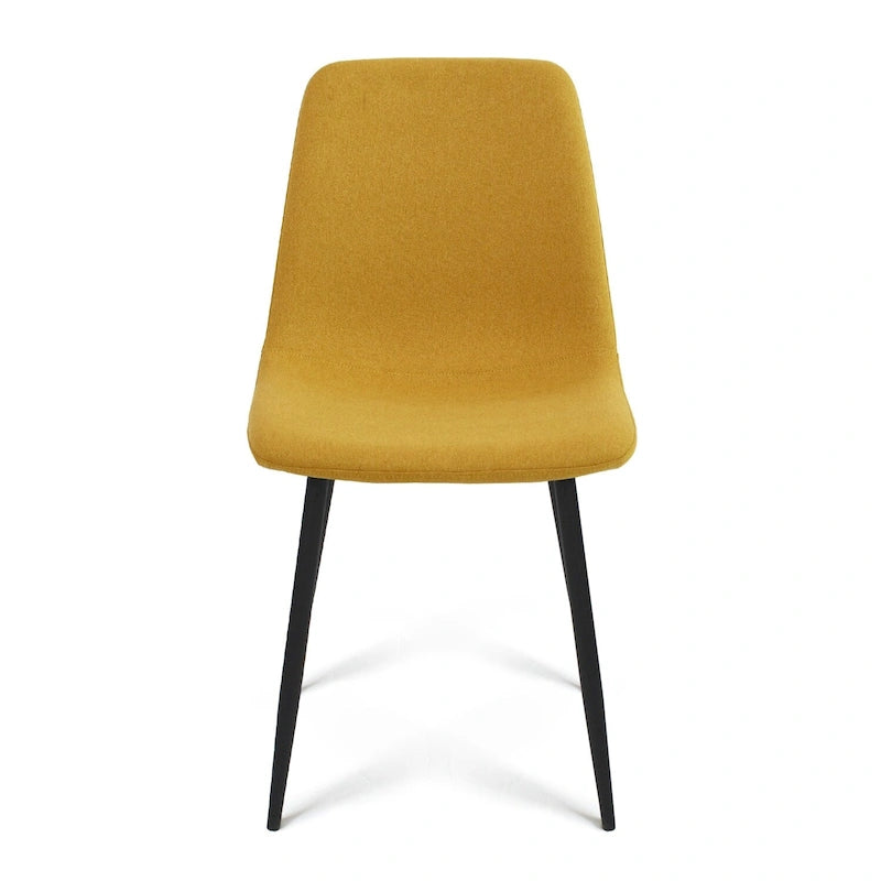 Chaises de salle à manger modernes en tissu (lot de 4) - 34x18x18