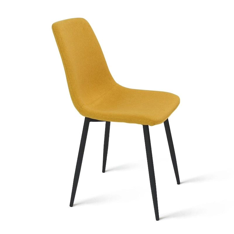 Chaises de salle à manger modernes en tissu (lot de 4) - 34x18x18