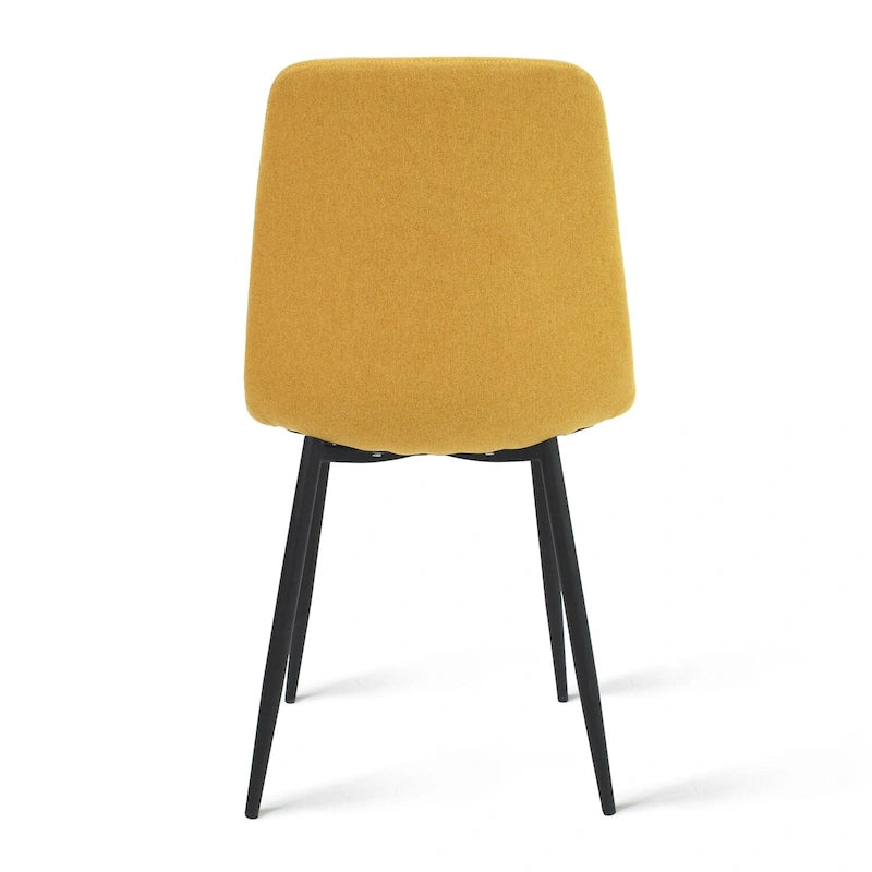 Chaises de salle à manger modernes en tissu (lot de 4) - 34x18x18