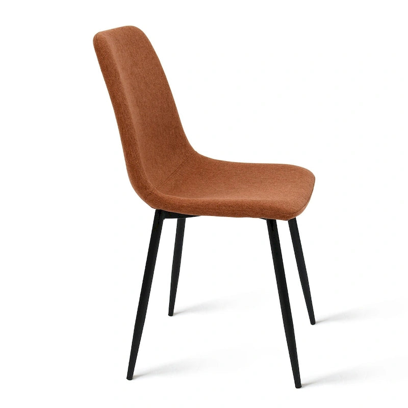Chaises de salle à manger modernes en tissu (lot de 4) - 34x18x18