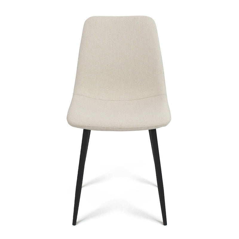 Chaises de salle à manger modernes en tissu (lot de 4) - 34x18x18