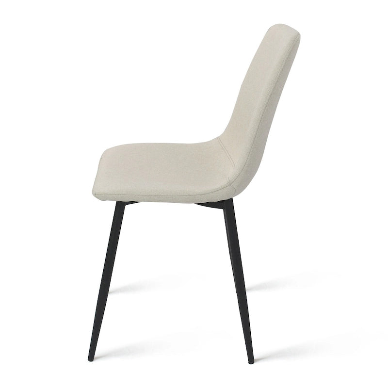 Chaises de salle à manger modernes en tissu (lot de 4) - 34x18x18