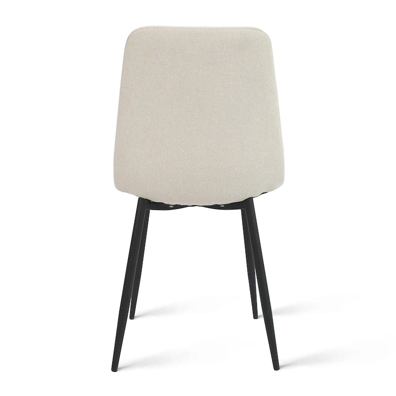 Chaises de salle à manger modernes en tissu (lot de 4) - 34x18x18