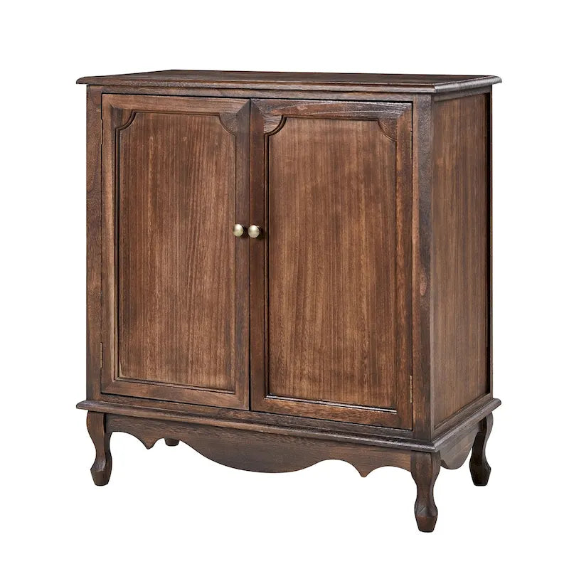 34Meuble d'appoint de style rustique à 2 portes par