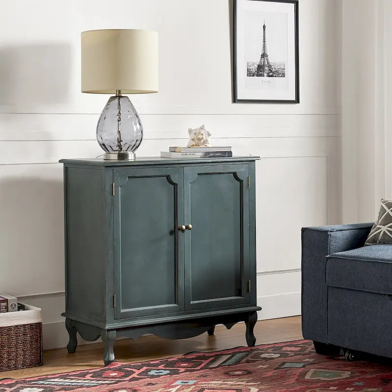 34Meuble d'appoint de style rustique à 2 portes par