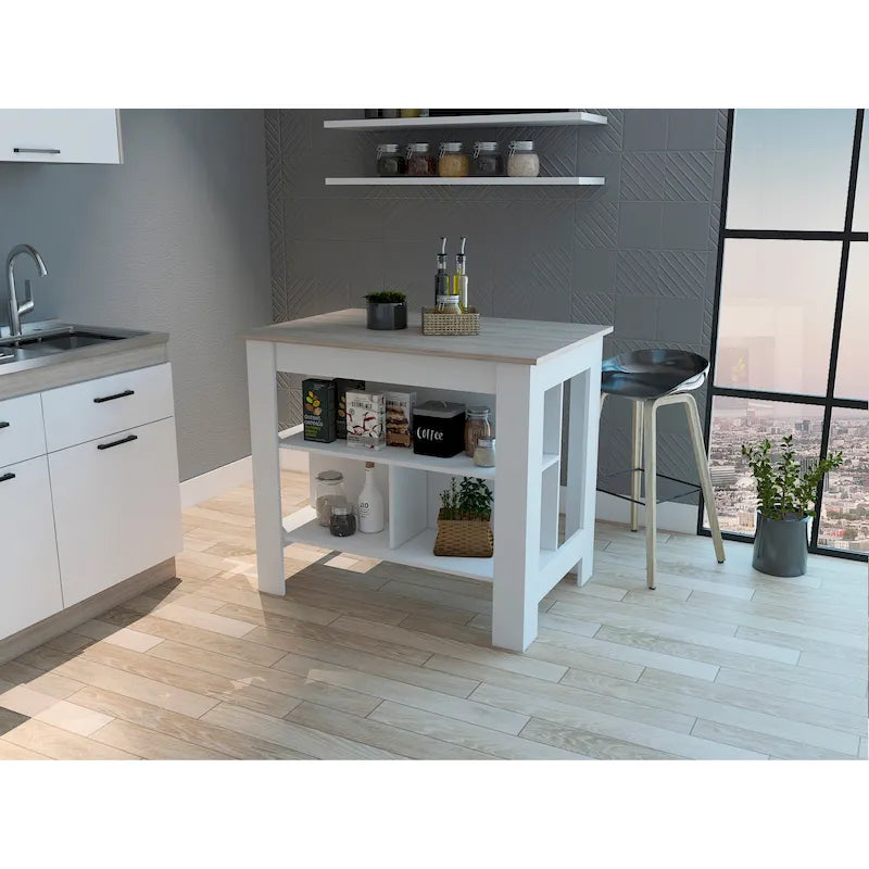 Îlot de cuisine avec surface antibactérienne