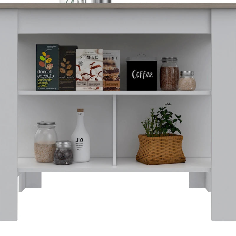 Îlot de cuisine avec surface antibactérienne