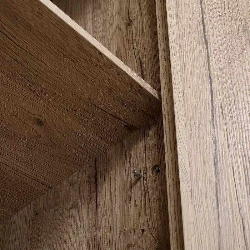 Garde-manger de cuisine autoportant à 4 portes de 183 cm, armoire de rangement organisatrice à 4 niveaux et étagères réglables, blanc