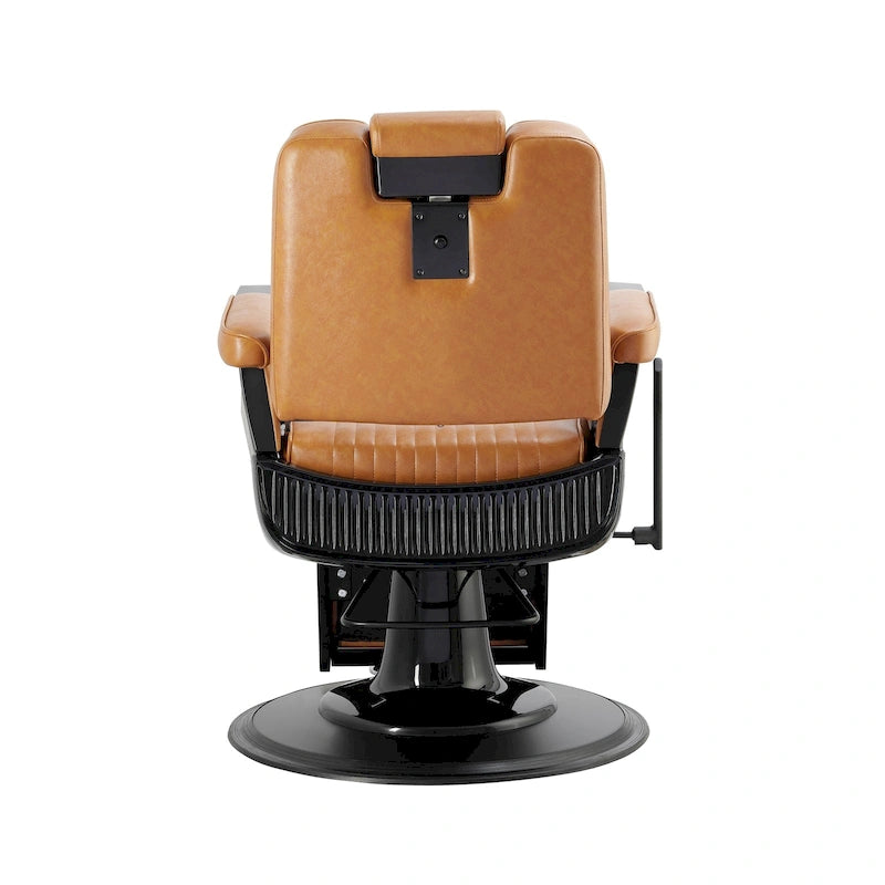Fauteuil de Barbier Robuste Inclinable, Camel