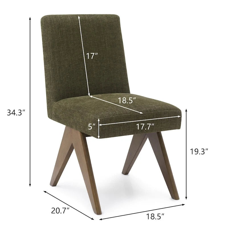 Chaise de salle à manger moderne du milieu du siècle (lot de 2)