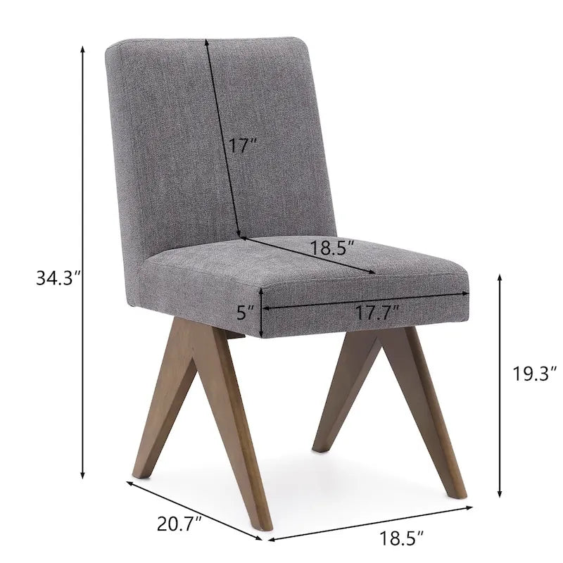 Chaise de salle à manger moderne du milieu du siècle (lot de 2)