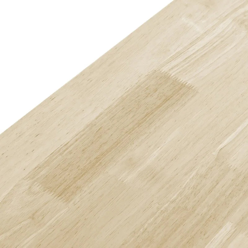 Desserte de cuisine avec plateau en bois massif et roulettes verrouillables