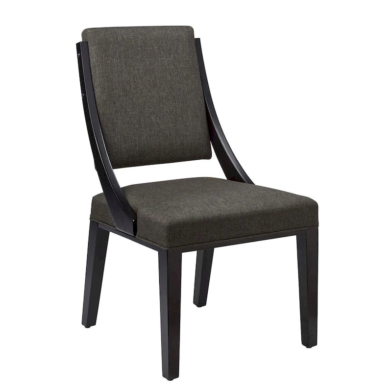 Chaises de salle à manger rembourrées en tissu - Lot de 2