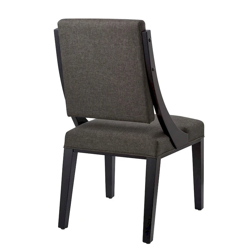 Chaises de salle à manger rembourrées en tissu - Lot de 2