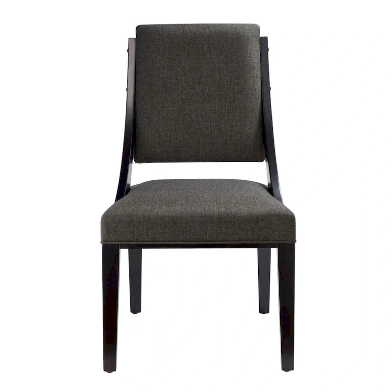 Chaises de salle à manger rembourrées en tissu - Lot de 2