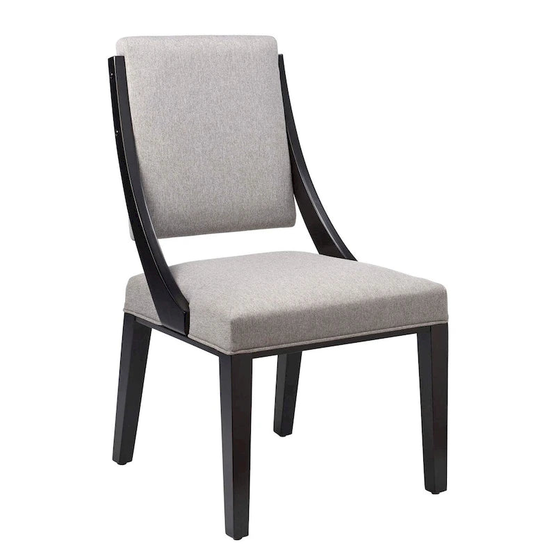 Chaises de salle à manger rembourrées en tissu - Lot de 2