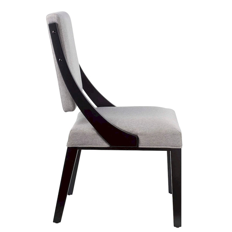 Chaises de salle à manger rembourrées en tissu - Lot de 2